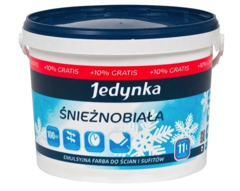 EMULSJA AKRYLOWA WEWNĘTRZNA JEDYNKA ŚNIEŻNOBIAŁA 10L+10% EMULSJA AKRYLOWA WEWNĘTRZNA JEDYNKA ŚNIEŻNOBIAŁA 10L+10%
