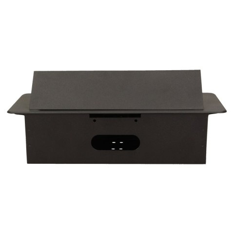 GNIAZDA WPUSZCZANE W BLAT 2X2P+Z, 2XUSB PŁASKI RANT CZARNY GNIAZDA WPUSZCZANE W BLAT 2X2P+Z, 2XUSB PŁASKI RANT CZARNY