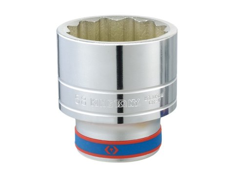 NASADKA KRÓTKA 12-KĄTNA CHROMOWANA 1'' 80MM NASADKA KRÓTKA 12-KĄTNA CHROMOWANA 1'' 80MM