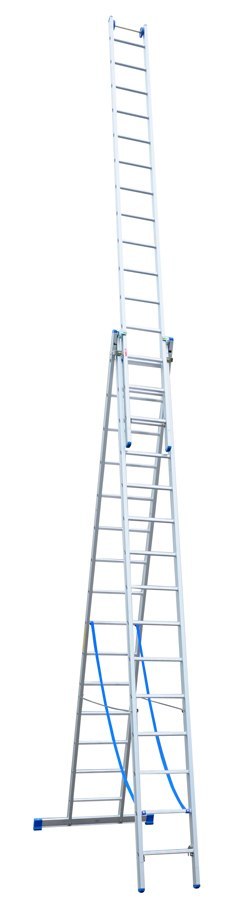 DRABINA ALUMINIOWA 3-ELEMENTOWA 1110CM 15+15+15 SZCZEBLI DRABINA ALUMINIOWA 3-ELEMENTOWA 1110CM 15+15+15 SZCZEBLI