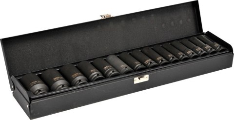 KOMPLET NASADEK UDAROWYCH 1/2'' DŁUGICH 15-SZTUKOWY KOMPLET NASADEK UDAROWYCH 1/2'' DŁUGICH 15-SZTUKOWY