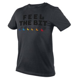 T-SHIRT Z NADRUKIEM FEEL THE BIT ROZMIAR XXXL NEO