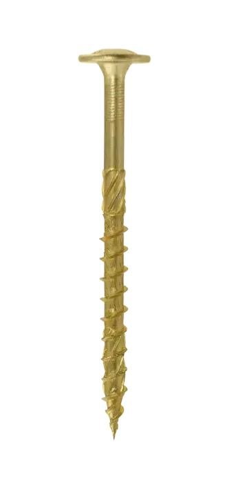 WKRĘT DO DREWNA Z KOŁNIERZEM NA TORX OCYNK ŻÓŁTY 6*200MM T30 UN WKRĘT DO DREWNA Z KOŁNIERZEM NA TORX OCYNK ŻÓŁTY 6*200MM T30 UN