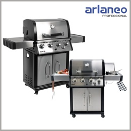 GRILL GAZOWY 4+1 STAL NIERDZEWNA 17,5KW