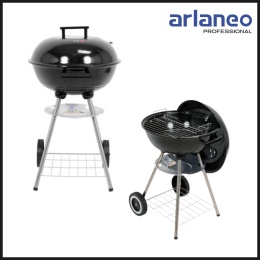 GRILL WĘGLOWY OKRĄGŁY + POKROWIEC | RUSZT 41CM | LUND