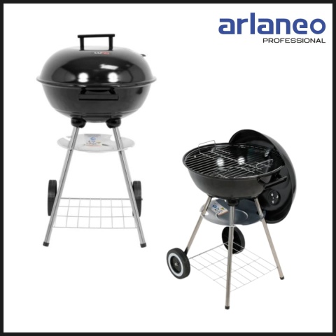 GRILL WĘGLOWY OKRĄGŁY + POKROWIEC | RUSZT 41CM | LUND GRILL WĘGLOWY OKRĄGŁY + POKROWIEC | RUSZT 41CM | LUND