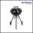 GRILL WĘGLOWY OKRĄGŁY Z POKRYWĄ 41CM | LUND | MOBILNY OGRODOWY