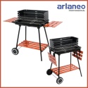 GRILL WĘGLOWY Z PÓŁKAMI, RUSZT 53X33CM LUND
