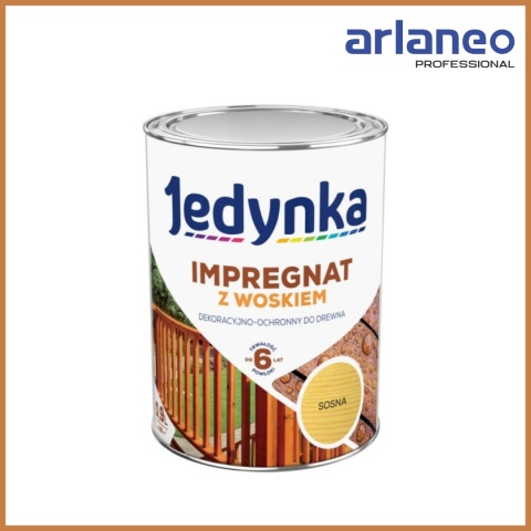 IMPREGNAT DO DREWNA Z WOSKIEM JEDYNKA SOSNA 0.9L JEDYNKA IMPREGNAT DO DREWNA Z WOSKIEM JEDYNKA SOSNA 0.9L JEDYNKA