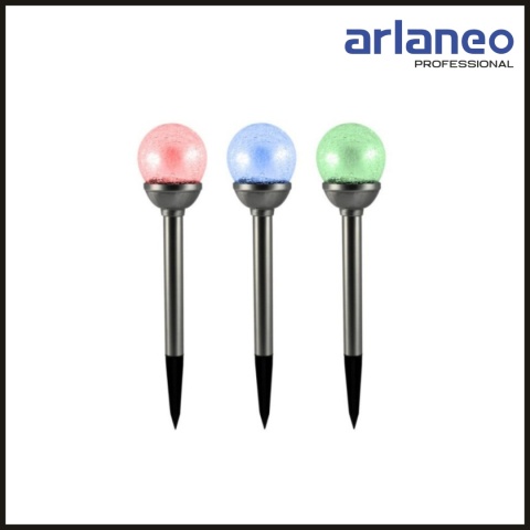 LAMPA SOLARNA LED KULA RGB 8CM SZKLANA SATYNA POLUX LAMPA SOLARNA LED KULA RGB 8CM SZKLANA SATYNA POLUX