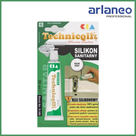 SILIKON SANITARNY BIAŁY 20ML TECHNICQLL SILIKON SANITARNY BIAŁY 20ML TECHNICQLL