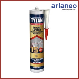 SILIKON TYTAN SANITARNY IDEALNY DOM 280ML BIAŁY TYTAN