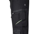 SPODNIE ROBOCZE MIX&MATCH CZARNO-ZIELONE ROZMIAR XL NEO