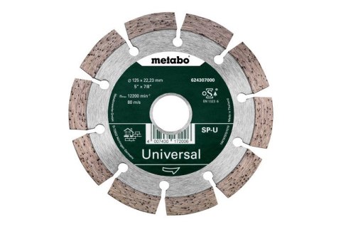 TARCZA DIAMENTOWA SEGMENTOWA DO BETONU 125*22.23MM METABO TARCZA DIAMENTOWA SEGMENTOWA DO BETONU 125*22.23MM METABO
