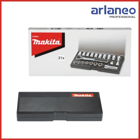 ZESTAW KLUCZY NASADOWYCH MAKITA 1/4", 3/8" – 21 ELEMENTÓW ZESTAW KLUCZY NASADOWYCH MAKITA 1/4", 3/8" – 21 ELEMENTÓW