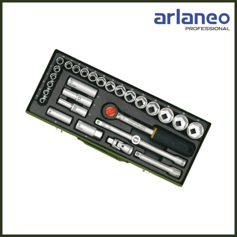 Zestaw kluczy nasadowych PROXXON 1/2" 29el 8–34mm w walizce Zestaw kluczy nasadowych PROXXON 1/2" 29el 8–34mm w walizce