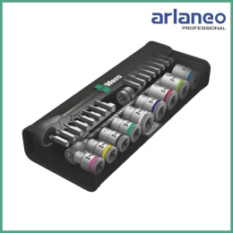 WERA ZESTAW KLUCZY NASADOWYCH 3/8'' ZYKLOP METAL + GRZECHOTKA 29 el. | 8100 SB 8