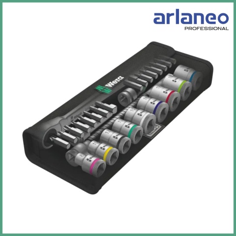 WERA ZESTAW KLUCZY NASADOWYCH 3/8'' ZYKLOP METAL + GRZECHOTKA 29 el. | 8100 SB 8 WERA ZESTAW KLUCZY NASADOWYCH 3/8'' ZYKLOP METAL + GRZECHOTKA 29 el. | 8100 SB 8