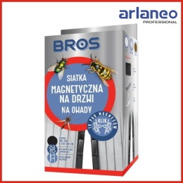BROS SIATKA MAGNETYCZNA NA DRZWI KLIK 100*220 CZARNA BROS