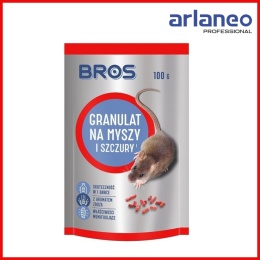 BROS GRANULAT NA MYSZY I SZCZURY 100G – skuteczna trutka na gryzonie