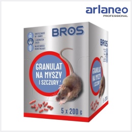 GRANULAT NA MYSZY I SZCZURY 1KG - 5 SASZETEK 200G BROS