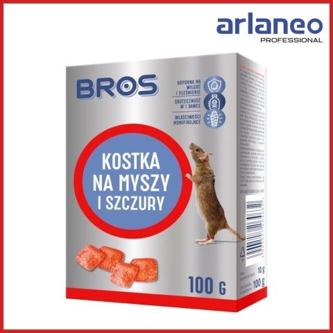 KOSTKA NA MYSZY I SZCZURY 100G BROS KOSTKA NA MYSZY I SZCZURY 100G BROS