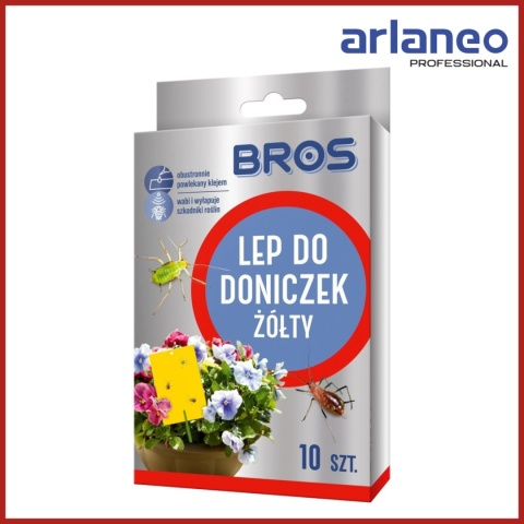 LEP DO DONICZEK ŻÓŁTY 10SZT BROS