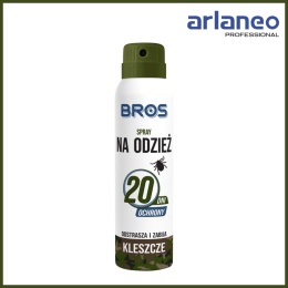 ODSTRASZA I ZABIJA KLESZCZE 120/90ML - SPRAY NA ODZIEŻ BROS