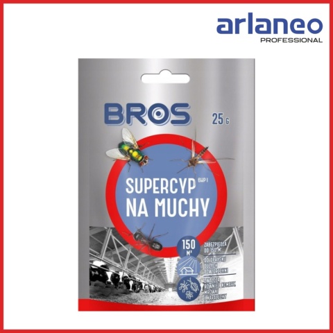 PREPARAT DO OPRYSKU NA MUCHY 25G - SUPERCYP 6WP BROS PREPARAT DO OPRYSKU NA MUCHY 25G - SUPERCYP 6WP BROS