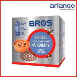 SPIRALE.NA KOMARY Z DEKORACYJNĄ OSŁONĄ 6SZTU. BROS