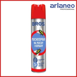 BROS Muchospray 520/400 ml | Aerozol na owady latające | Efekt knock-down