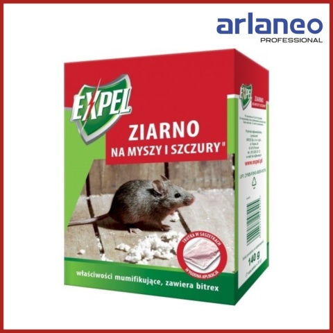 ZIARNO NA MYSZY I SZCZURY 140G EXPEL BROS