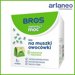 ZIELONA MOC LEP NA MUSZKI OWOCÓWKI 2 SZT BROS