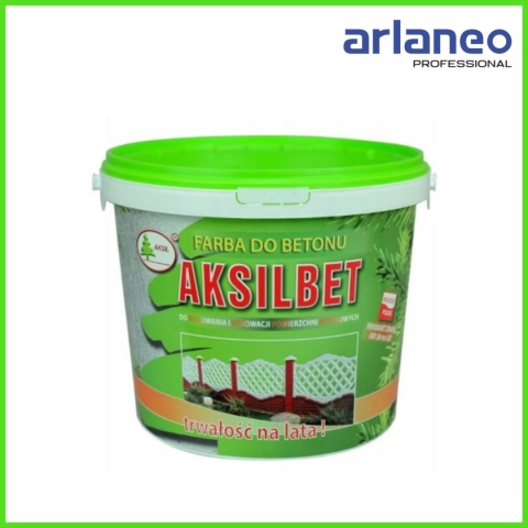 AKSILBET FARBA DO BETONU POPIELATY RAL 7035 10L AKSILBET