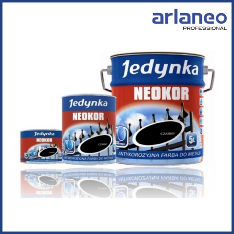 ANTYKOROZYJNA FARBA PODKŁADOWA NEOKOR CZARNY 1L JEDYNKA