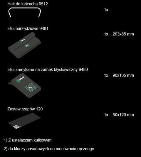BICYCLE SET 3 A, 40 CZĘŚCI WERA BICYCLE SET 3 A, 40 CZĘŚCI WERA