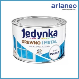 EMALIA ALKIDOWA DO DREWNA I METALU BIAŁA 0,36L JEDYNKA