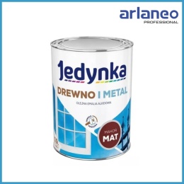 EMALIA ALKIDOWA DO DREWNA I METALU MAHOŃ 0,9L JEDYNKA