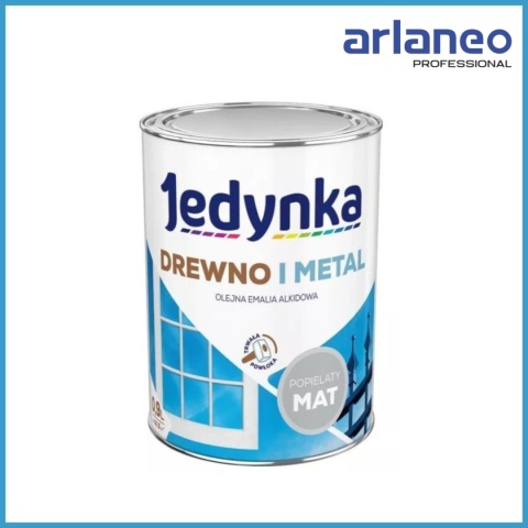EMALIA ALKIDOWA DO DREWNA I METALU POPIELATA 0,9L JEDYNKA