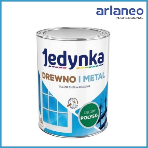 EMALIA ALKIDOWA DO DREWNA I METALU ZIELONY 0,9L JEDYNKA
