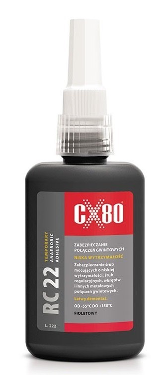 KLEJ RC22 ANAEROBOWY 10ML FIOLETOWY,NISKOWYTRZYMAŁE ZAB.GWIN CX-80 KLEJ RC22 ANAEROBOWY 10ML FIOLETOWY,NISKOWYTRZYMAŁE ZAB.GWIN CX-80