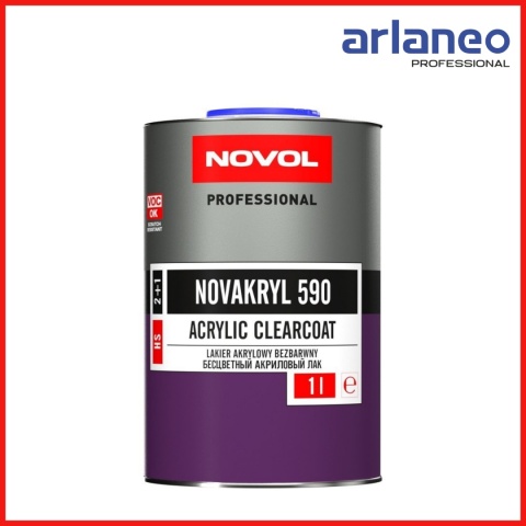 LAKIER BEZBARWNY NOVOL NOVAKRYL 590 2:1 1L – akrylowy, wysoki połysk, SR LAKIER BEZBARWNY NOVOL NOVAKRYL 590 2:1 1L – akrylowy, wysoki połysk, SR