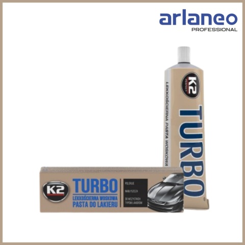 Pasta lekkościerna Turbo Tempo K2 – pasta do pielęgnacji lakieru samochodowego, 1 opakowanie Pasta lekkościerna Turbo Tempo K2 – pasta do pielęgnacji lakieru samochodowego, 1 opakowanie