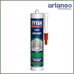 Silikon Akrylowy TYTAN 280ml Biały | Malowalny | Antygrzybiczny | Elastyczny | Do wnętrz i na zewnątrz