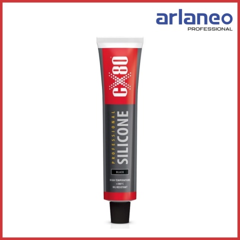 SILIKON PROFESSIONAL CZARNY WYSOKOTEMPERATUROWY 80ML TUBA CX-80 SILIKON PROFESSIONAL CZARNY WYSOKOTEMPERATUROWY 80ML TUBA CX-80