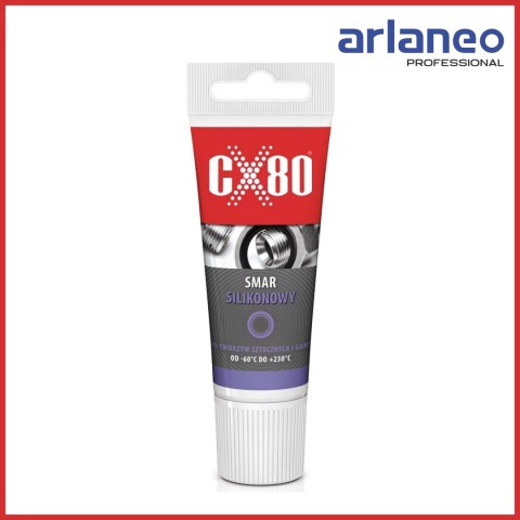 SMAR SILIKONOWY DO TWORZYW SZTUCZNYCH I GUM NSF H1 40G CX-80