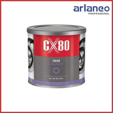 SMAR SILIKONOWY DO TWORZYW SZTUCZNYCH I GUM NSF H1 500G CX-80