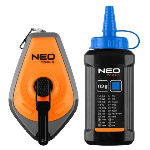 SZNUREK TRASERSKI 3:1 OBUDOWA PLASTIK+ KREDA NIEBIESKA NEO SZNUREK TRASERSKI 3:1 OBUDOWA PLASTIK+ KREDA NIEBIESKA NEO