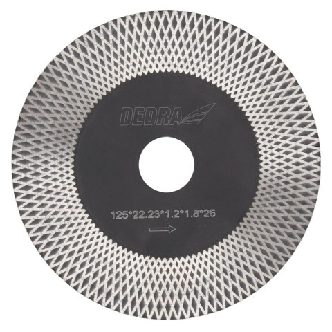 TARCZA DIAMENTOWA 125MM ROMBY DEDRA