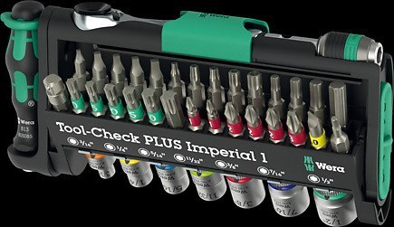 TOOL-CHECK PLUS IMPERIAL 1, 39 CZĘŚCI WERA TOOL-CHECK PLUS IMPERIAL 1, 39 CZĘŚCI WERA